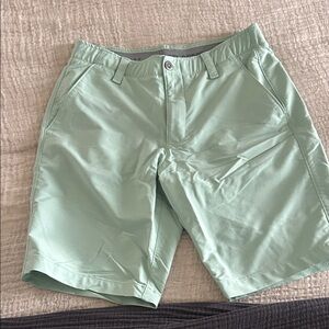 Under Armour Light Green Flat Front Shorts